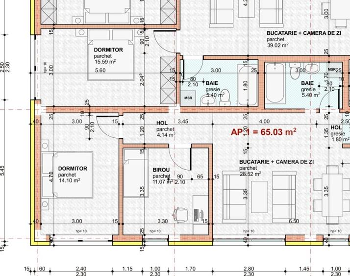 Apartament 3 camere, 65mp, bloc nou, zona Giulia - 3