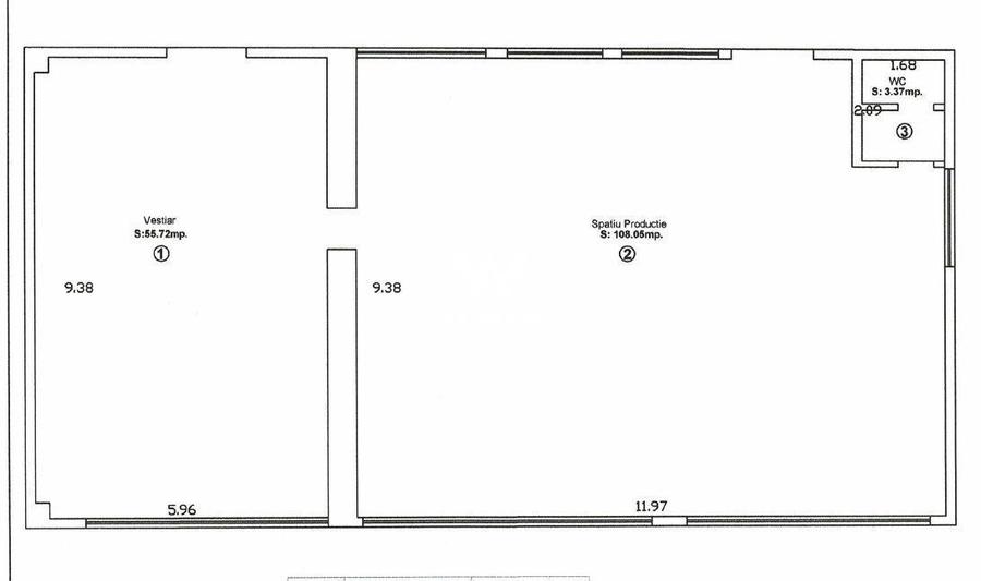 Spațiu comercial, de 320 mp, în Orlat