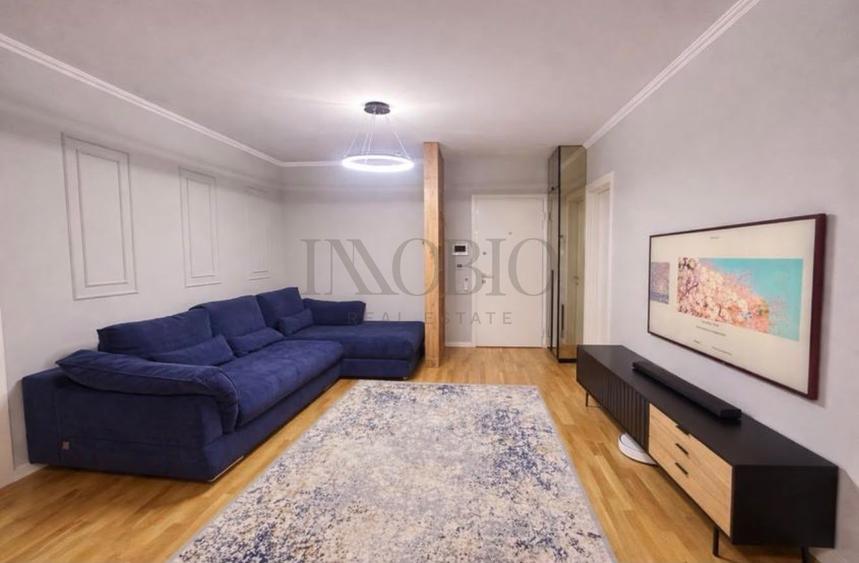 Apartament cu 3 camere semidecomandat, mobilat în Herăstrău
