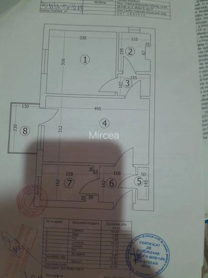 Apartament 2 camere 40,80 mp. Craiovita