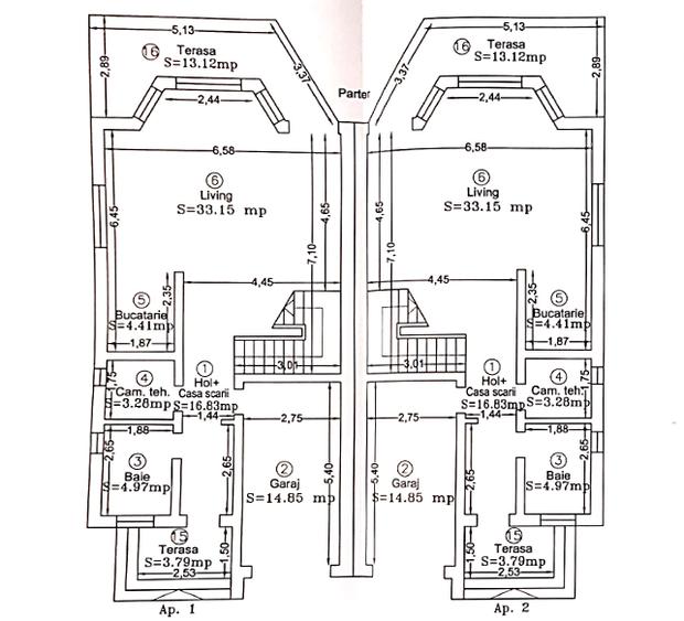 Duplex cu 5 camere cu Canalizare în Dumbrăvița