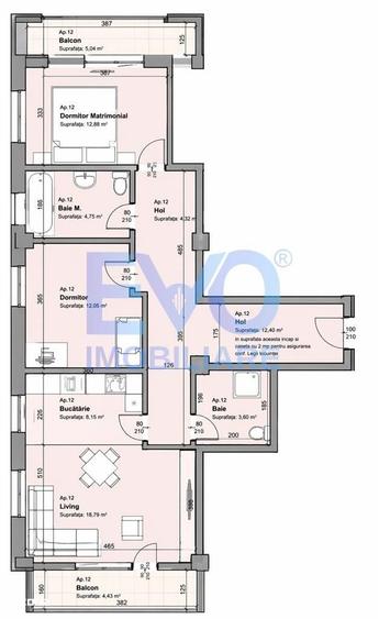 Apartament cu 3 camere decomandat în Galata