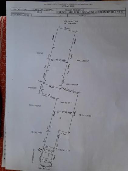 Teren Construcții intravilan de 6450 mp, în Central