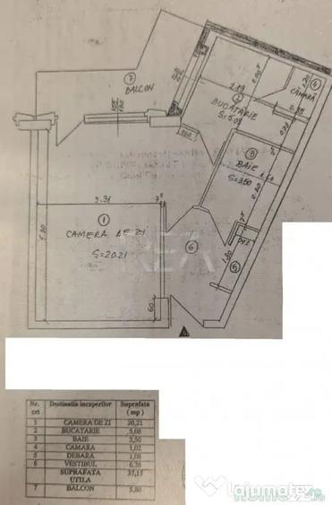 Apartament cu 2 camere decomandat în Lacul Tei