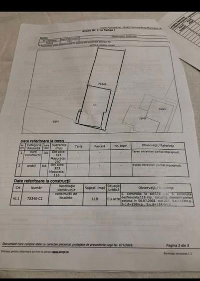 Casă individuală cu 3 camere cu Teren 400 Mp în Central