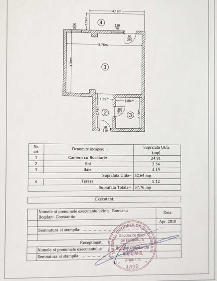 Garsonieră decomandată în Chiajna