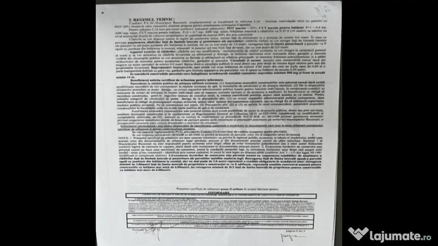 Teren în Sisești