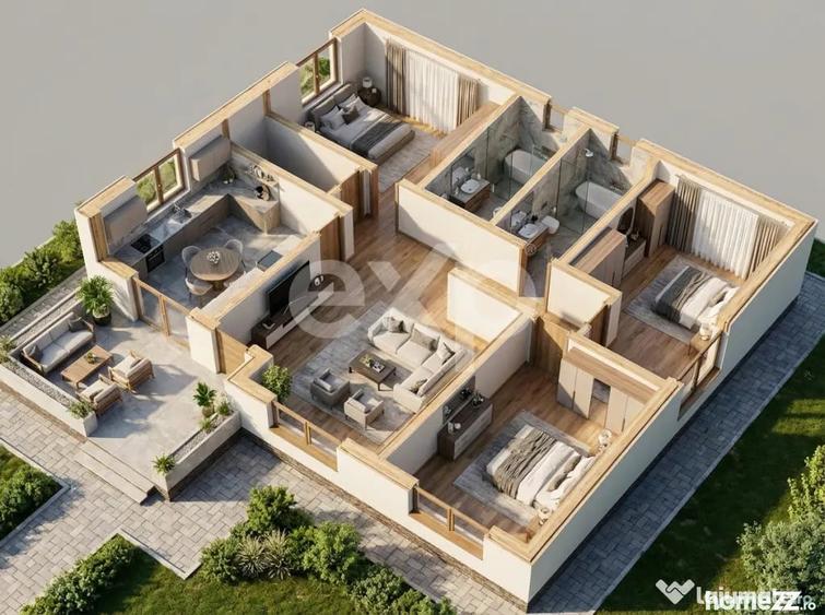 Casă cu 4 camere cu Teren 400 Mp în Trivale