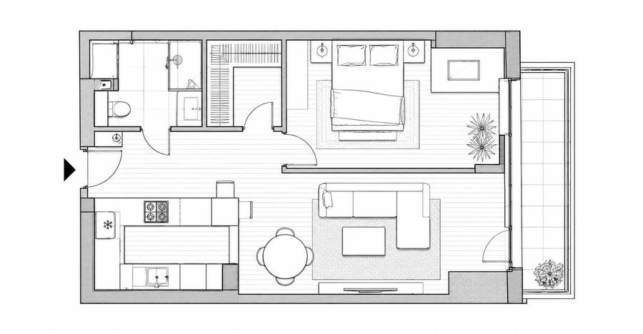 Apartament cu 2 camere în Central