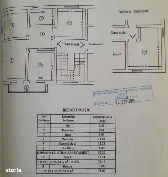 Apartament 3 camere, decomandat, mobilat, boxa intabulata, loc parcare - 4