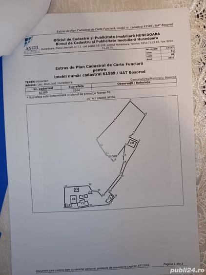 Casă cu 4 camere cu Teren 49690 Mp în Boș