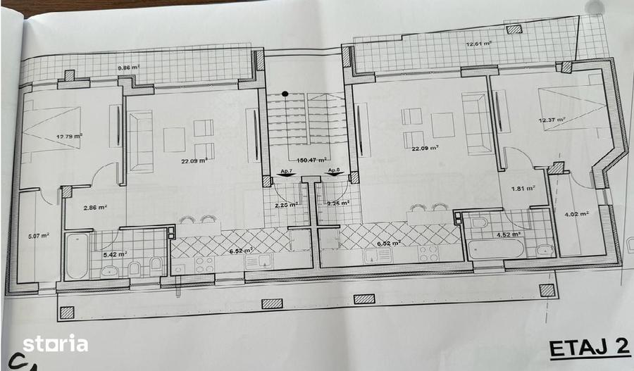 Apartament cu 2 camere în Valea Borcutului