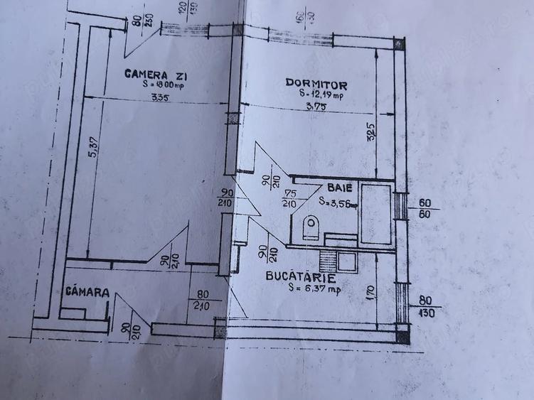 Apartament cu 2 camere decomandat în Cezar Petrescu