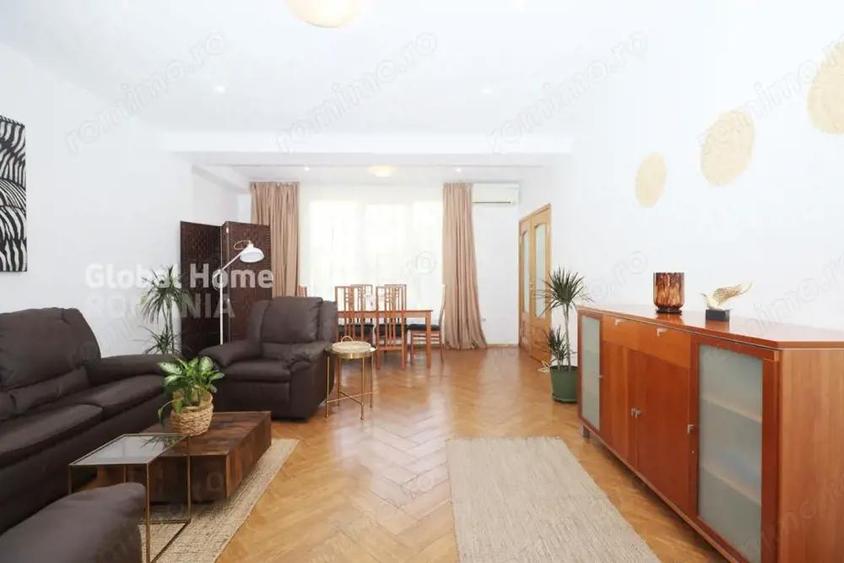 Apartament cu 3 camere semidecomandat, mobilat în Herăstrău