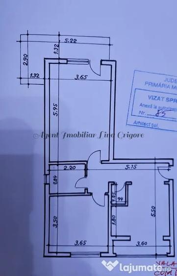Apartament cu 2 camere decomandat în Central