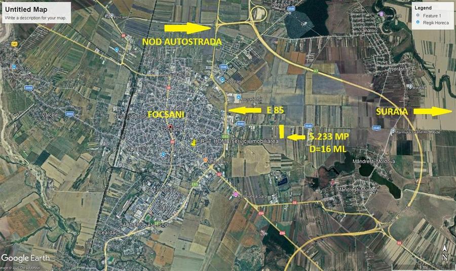 Teren Construcții intravilan de 5233 mp, în Est