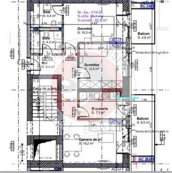 Apartament cu 3 camere decomandat în Titan — fotografia 1