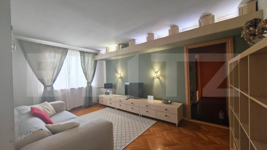 Apartament cu 3 camere semidecomandat, mobilat în Cantemir