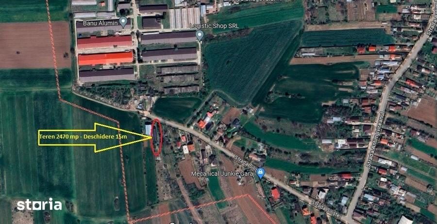 Teren de 2470 mp, în Gruiu