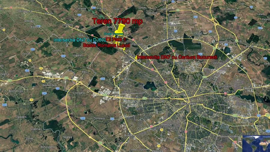 Teren Construcții intravilan de 7790 mp, în Buftea