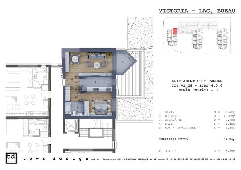 Apartament cu 2 camere decomandat, mobilat în Broșteni