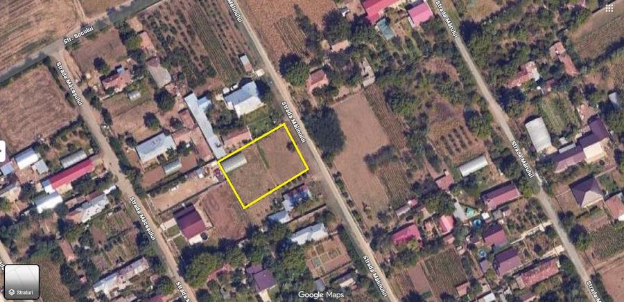 Teren Construcții intravilan de 1225 mp, în Valea Roșie