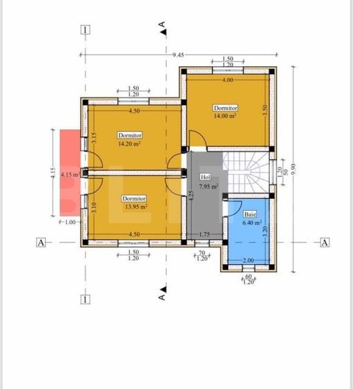 Casă individuală cu 4 camere cu Teren 500 Mp în Bucium
