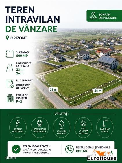 Teren Intravilan De Vanzare Orizont - 1