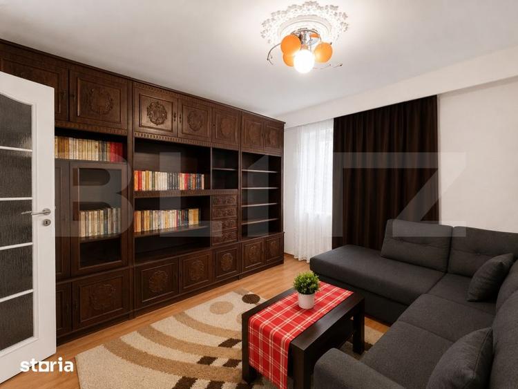 Apartament cu 2 camere decomandat, mobilat în Micro 12
