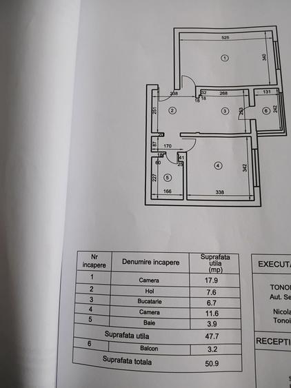 Apartament cu 2 camere decomandat în Central