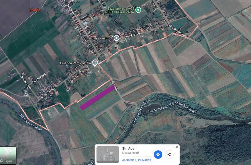 Teren de 8700 mp, în Livada (Iclod)