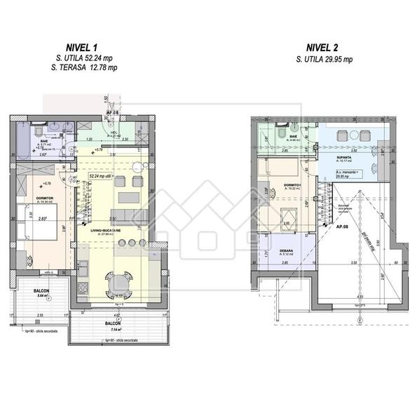 Apartament cu 3 camere, mobilat în Cristian