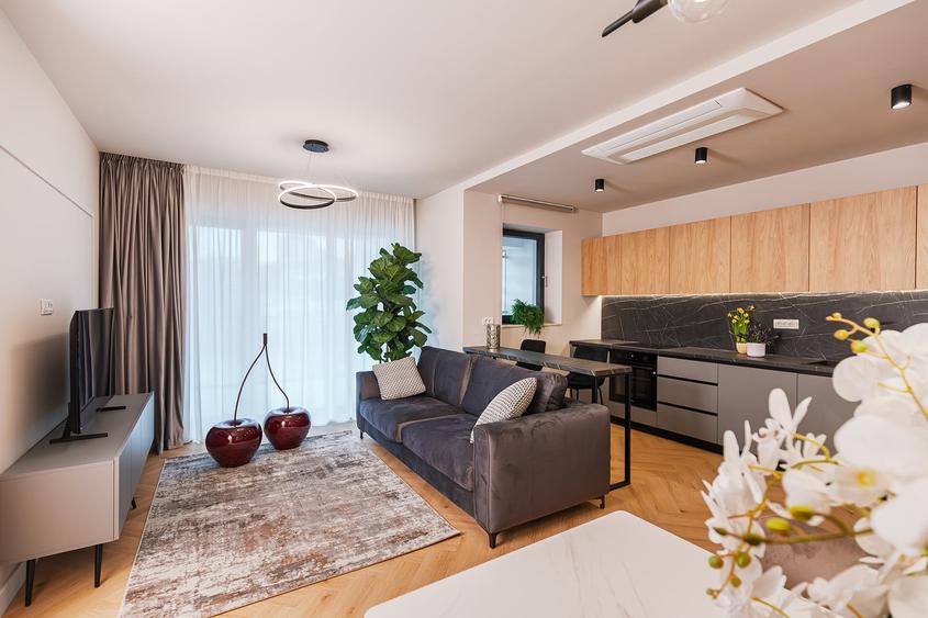AFI Home North-2 cam,mobilat&utilat,prima inchiriere,+1 loc parcare pet friendly - 2