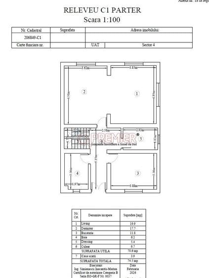 Casă cu 4 camere cu Teren 282 Mp în Apărătorii Patriei