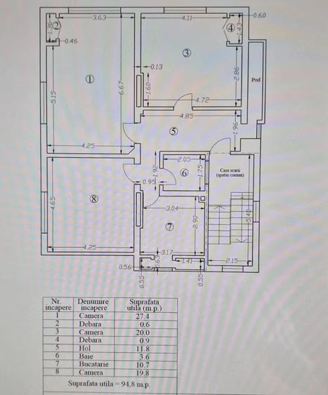 Apartament spatios in vila etaj 1 si curte - 4