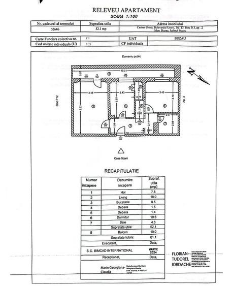 Apartament cu 2 camere decomandat în Unirii Sud