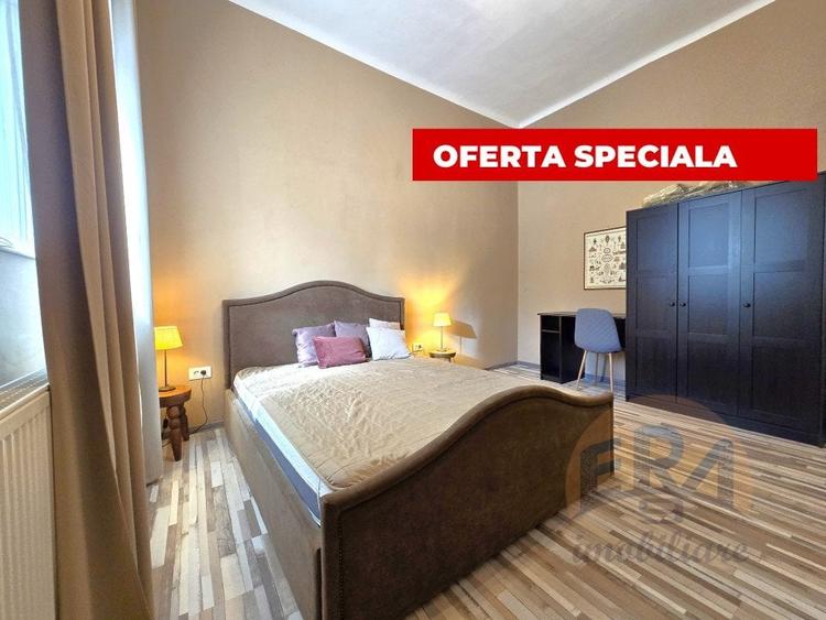 Apartament cu 2 camere semidecomandat, mobilat în Central