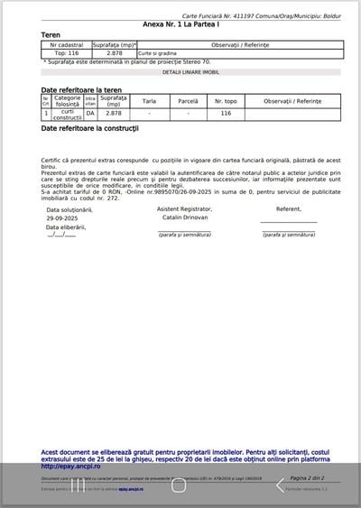 Teren intravilan 2878mp curent, apa, canalizare - 1