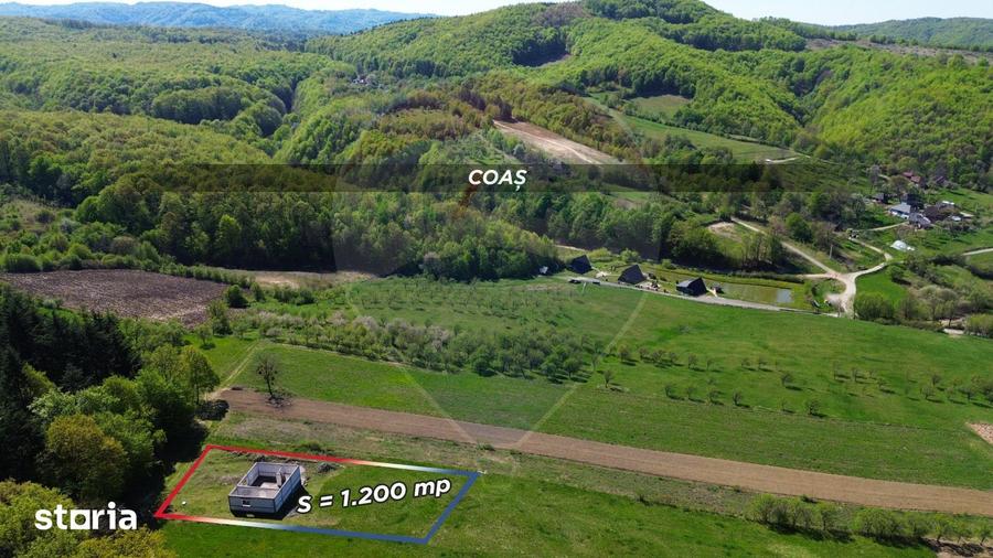 Casă cu 3 camere cu Teren 1200 Mp în Coaș