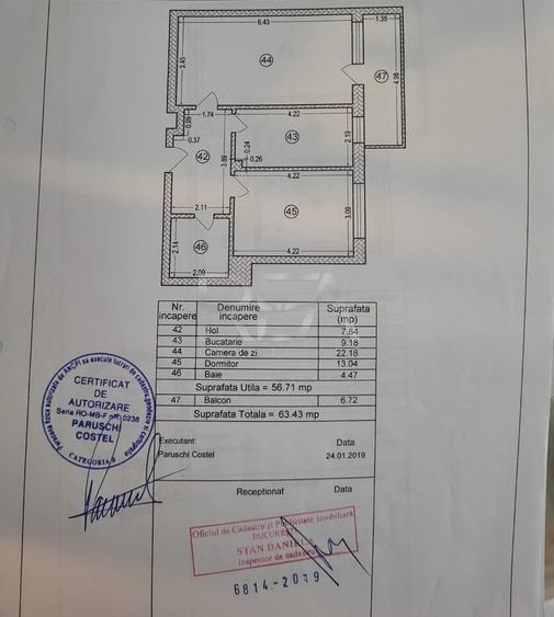 Apartament cu 2 camere decomandat, mobilat în Metalurgiei