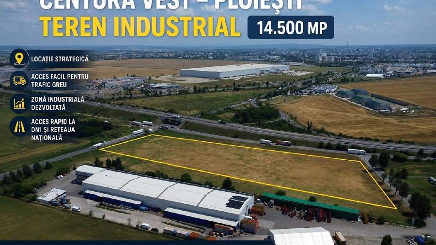 Teren Construcții intravilan de 14500 mp, în Vest