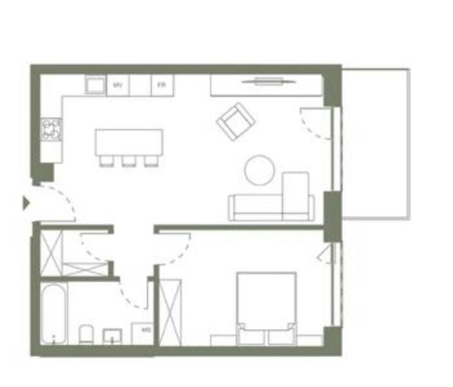 Apartament cu 2 camere în Dâmbul Rotund