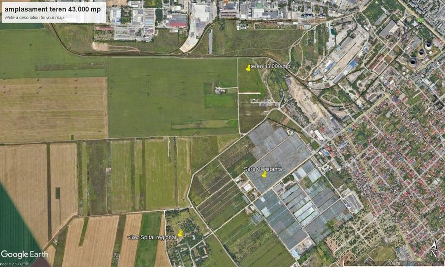 Teren Construcții intravilan de 1100 mp, în CET