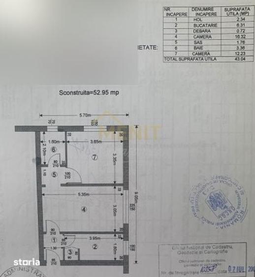Apartament 2 camere parter S.C. 52.95 mp Bloc Caramida - 7