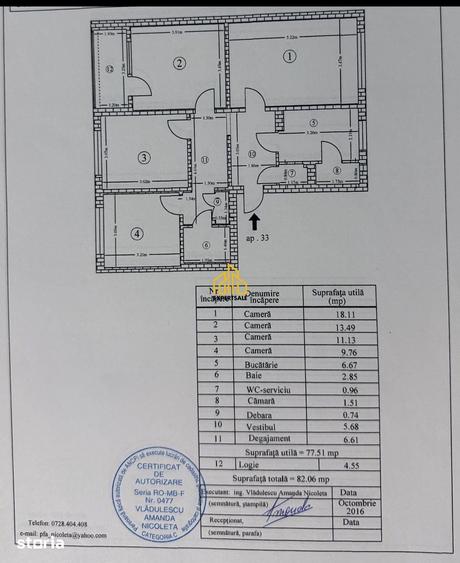 Apartament cu 4 camere decomandat în Rahova