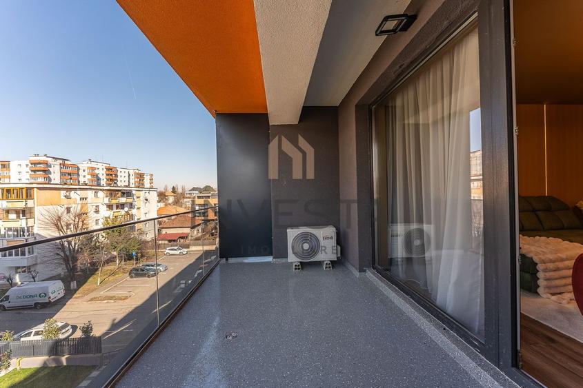 Apartament cu 2 camere semidecomandat, mobilat în Între Lacuri