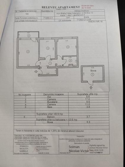 Apartament cu 2 camere decomandat în Ultracentral