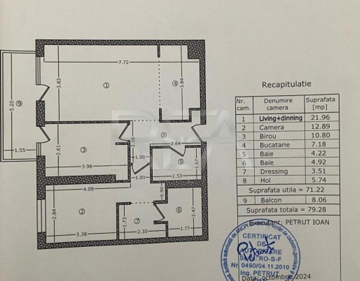 Apartament cu 3 camere semidecomandat, mobilat în Ghencea