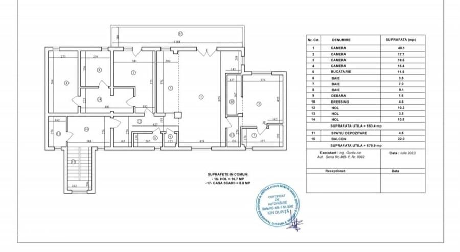 Apartament cu 4 camere în Otopeni