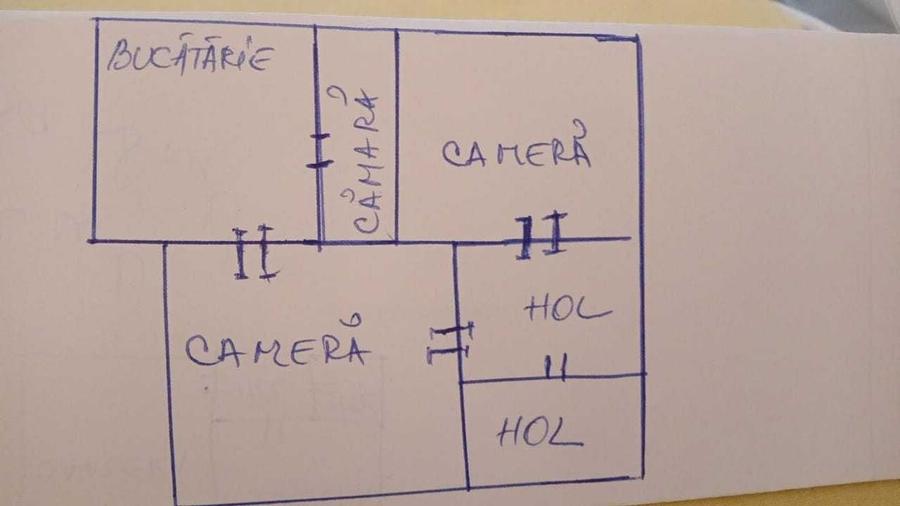 Casă cu 2 camere în Hărmăneștii Vechi